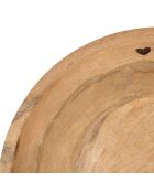 Saladier marron  - D.30x10 cm