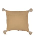 Funda de cojín natural/blanca - 45x45 cm