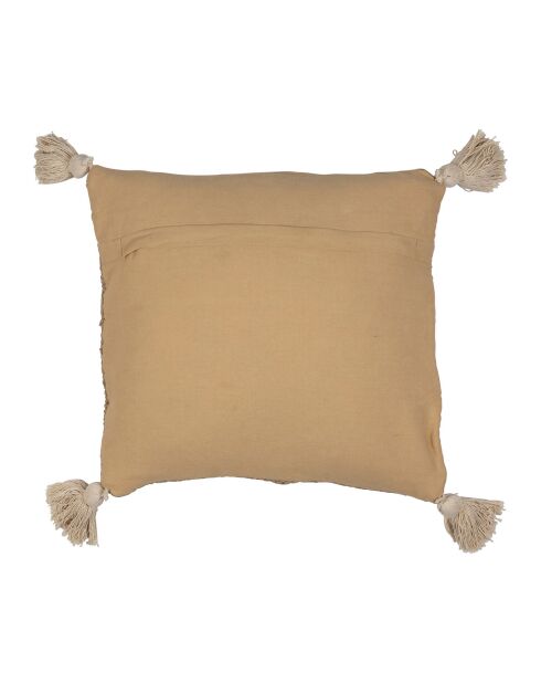 Funda de cojín natural/blanca - 45x45 cm