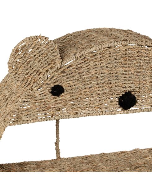 Wandplank Natural Bear - 55x57x15 cm