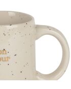 Mug blanc moucheté  - 35 cl