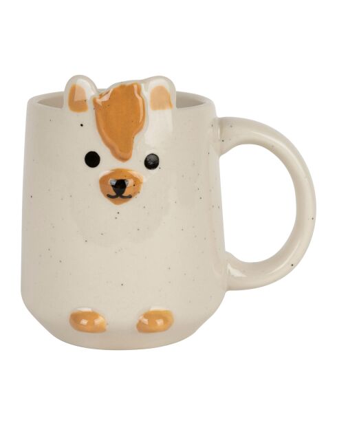 Mug blanc moucheté  - 35 cl