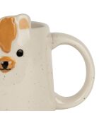 Mug blanc moucheté  - 35 cl