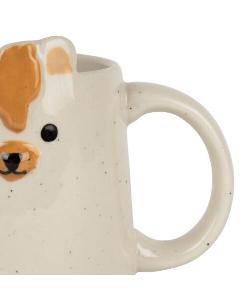 Mug blanc moucheté  - 35 cl