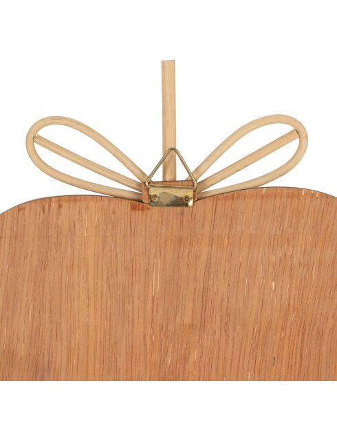 Miroir Pomme naturel  - 32x30 cm