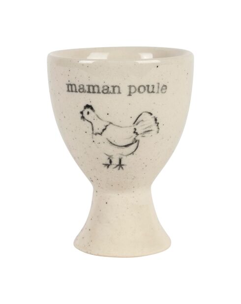 Beige eierdopje - D.5x6,5 cm