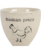 Beige eierdopje - D.5x6,5 cm