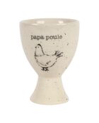 Beige eierdopje - D.5x6,5 cm