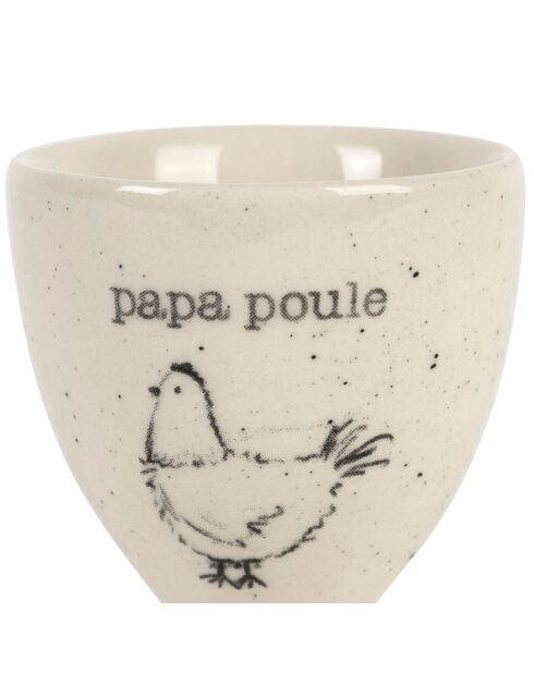 Beige eierdopje - D.5x6,5 cm