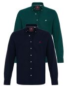 2 Chemises Fernando bleu/vert