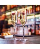 12 transparante sense-fluiten - 16cl