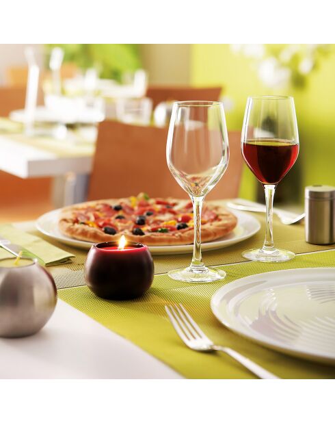 12 transparente Sens-Stielgläser - 27cl