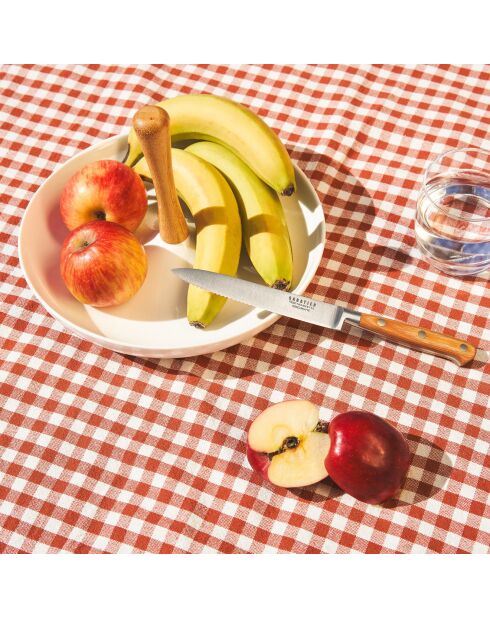 Ronde aperitiefserver van wit keramiek