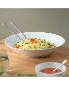 Weiße runde tiefe Schale von Côme - D.31 cm