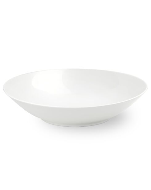 Weiße runde tiefe Schale von Côme - D.31 cm