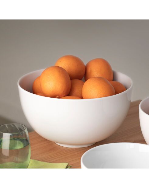 Saladeschaal met witte Como ball - 400 cl