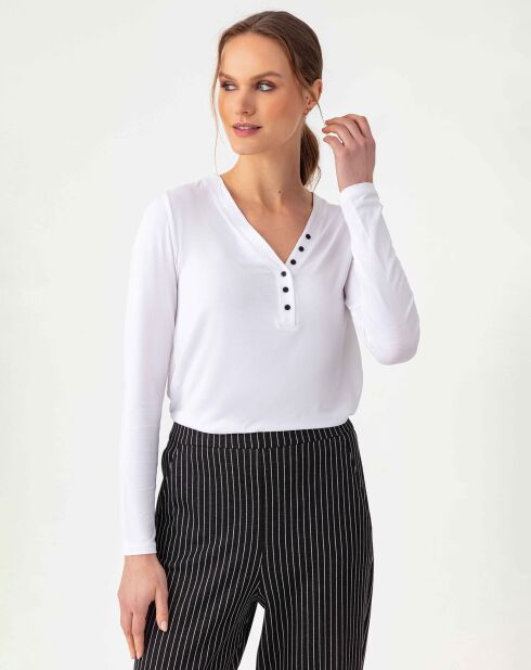 Top Manches Longues Stella blanc