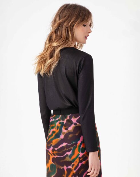 Top Manches Longues Stella irise noir