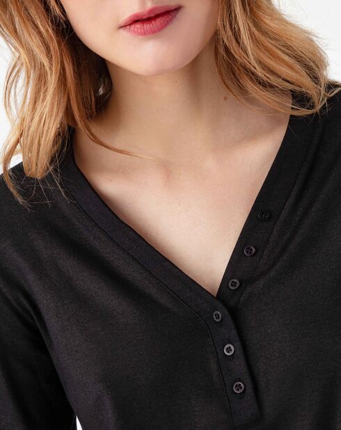 Top Manches Longues Stella irise noir