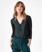 Top Manches Longues Stella irise emeraude