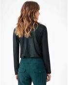 Top Manches Longues Stella irise emeraude