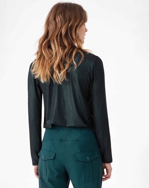 Top Manches Longues Stella irise emeraude
