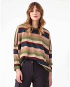Pull Alesia rayures lurex
