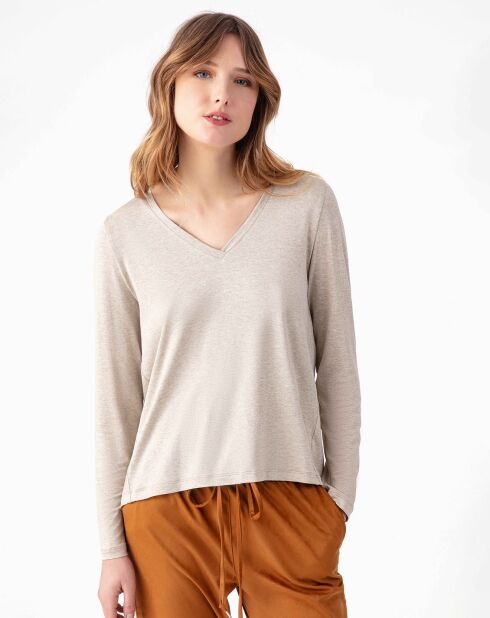 Top Cornelia chine beige
