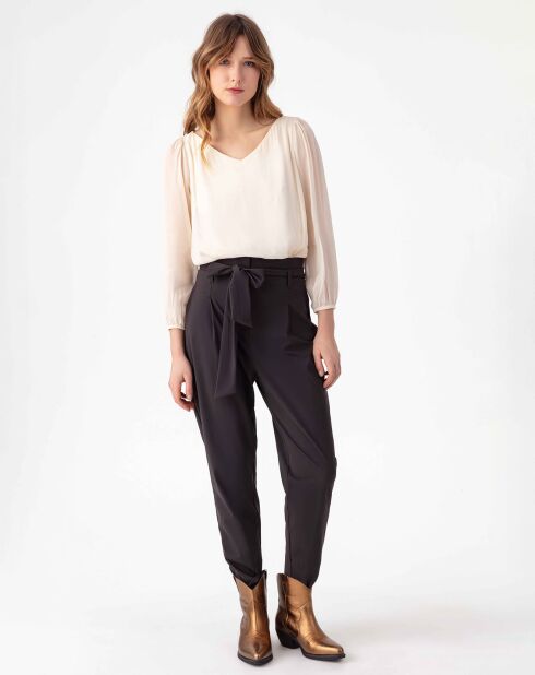 Pantalon avec Ceinture Hadrien choco