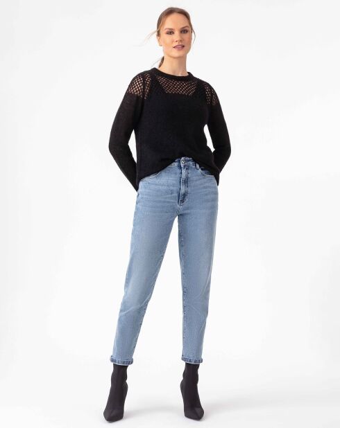 Pull en Laine & Mohair mélangés Cleo noir