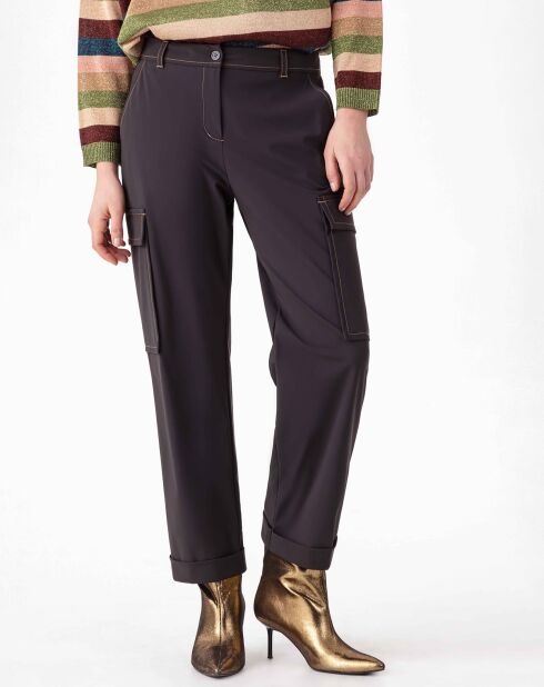 Pantalon Victoire choco/beige