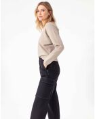 Pantalon Victoire noir/beige