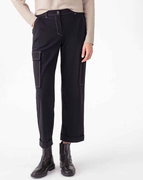 Pantalon Victoire noir/beige