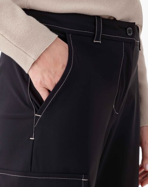 Pantalon Victoire noir/beige