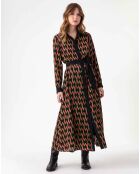 Robe avec Ceinture Emrata geometric