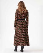Robe avec Ceinture Emrata geometric