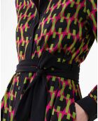 Robe avec Ceinture Emrata geometric