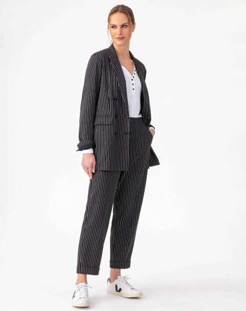Veste Amance rayure noire