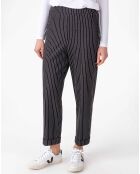 Pantalon Mael rayure noire