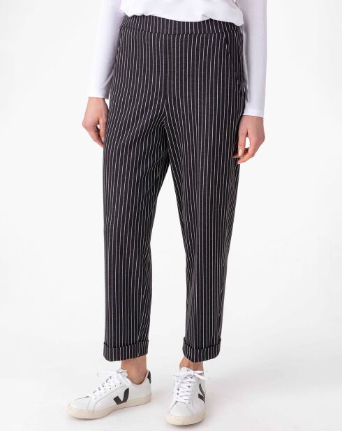Pantalon Mael rayure noire