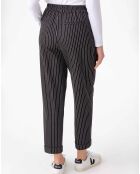 Pantalon Mael rayure noire