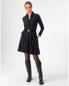 Robe avec Ceinture Kacie noire