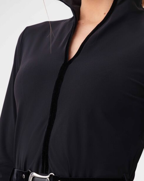 Robe avec Ceinture Kacie noire