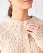 Gilet en Alpaga & Laine mélangés Elise sable