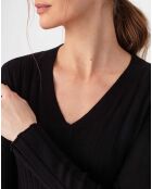 Robe Longue en Laine mélangée Rosemay noire