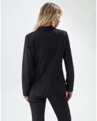 Veste Santa noir pois mordore