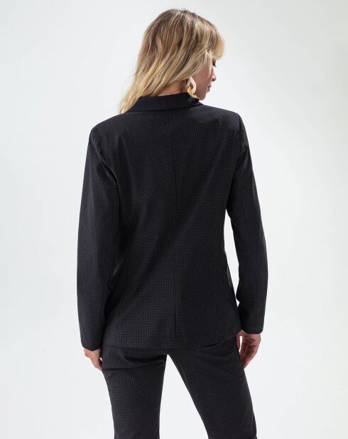 Veste Santa noir pois mordore