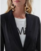 Veste Santa noir pois mordore