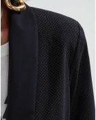 Veste Santa noir pois mordore