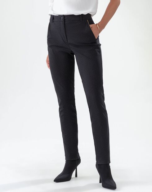 Pantalon Merry noir pois mordore